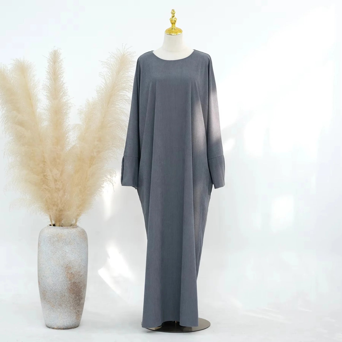 UAE Dubai Fashion Inspired Abaya with Cuff Slits