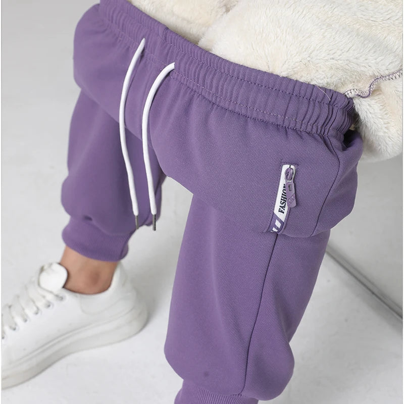 Women’s Jogger Pants with Side Zipper Pockets – Daily Casual/Commuting Wear