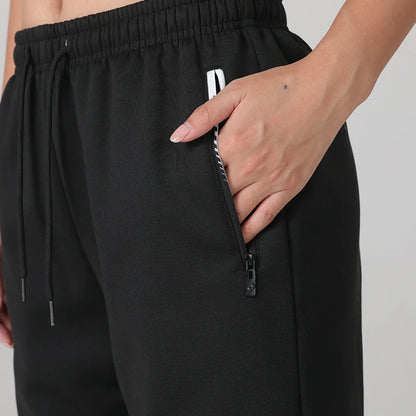 Women’s Jogger Pants with Side Zipper Pockets – Daily Casual/Commuting Wear