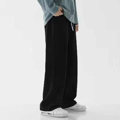 Loose Streetwear Jeans – Men’s Korean Style Wide-Leg Denim