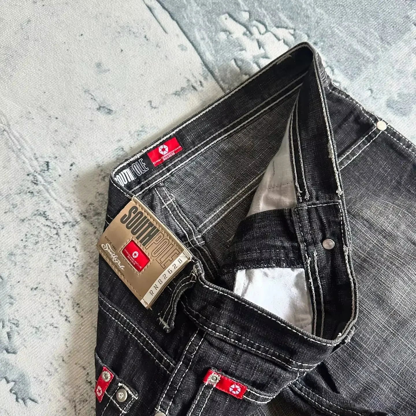 American Y2K Oversized Wide-Leg Jeans – Women’s Streetwear Loose Denim