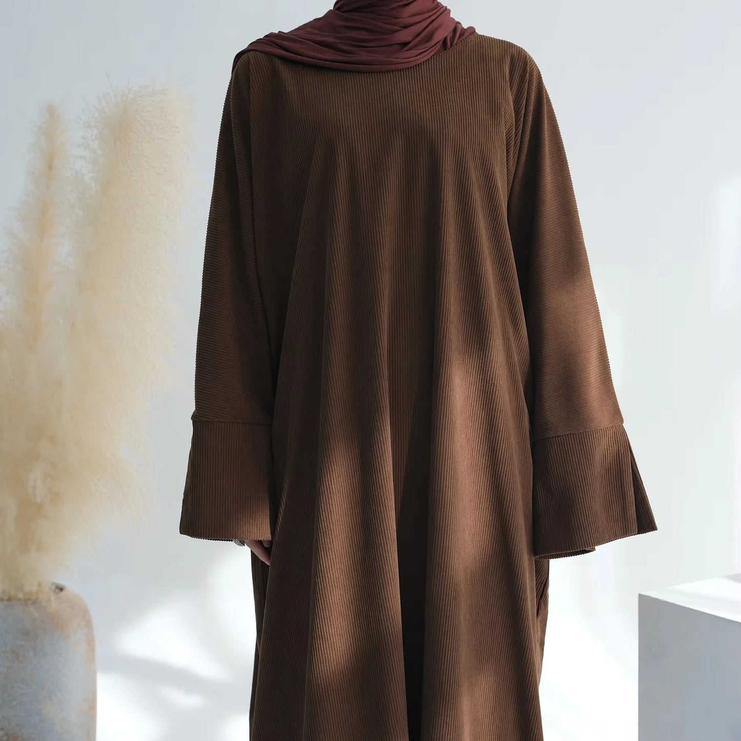 UAE Dubai Fashion Inspired Abaya with Cuff Slits