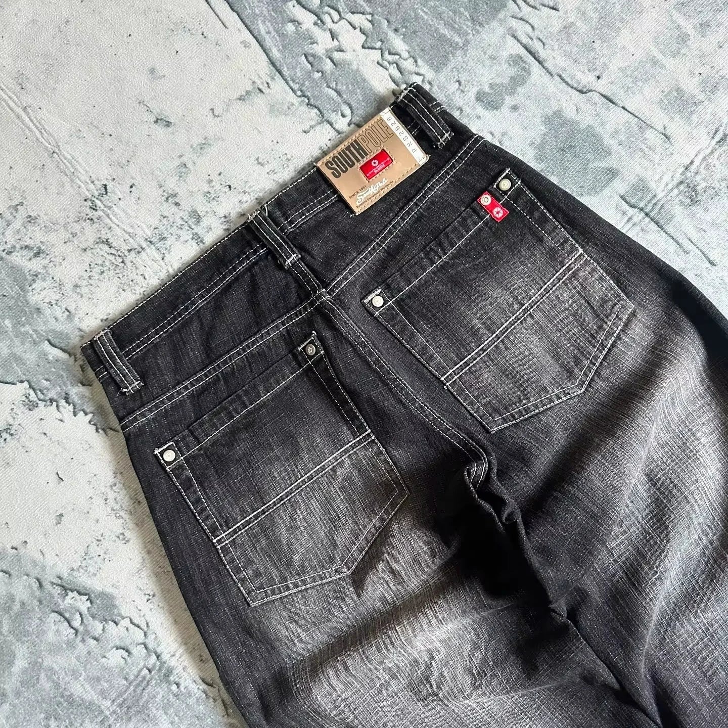 American Y2K Oversized Wide-Leg Jeans – Women’s Streetwear Loose Denim