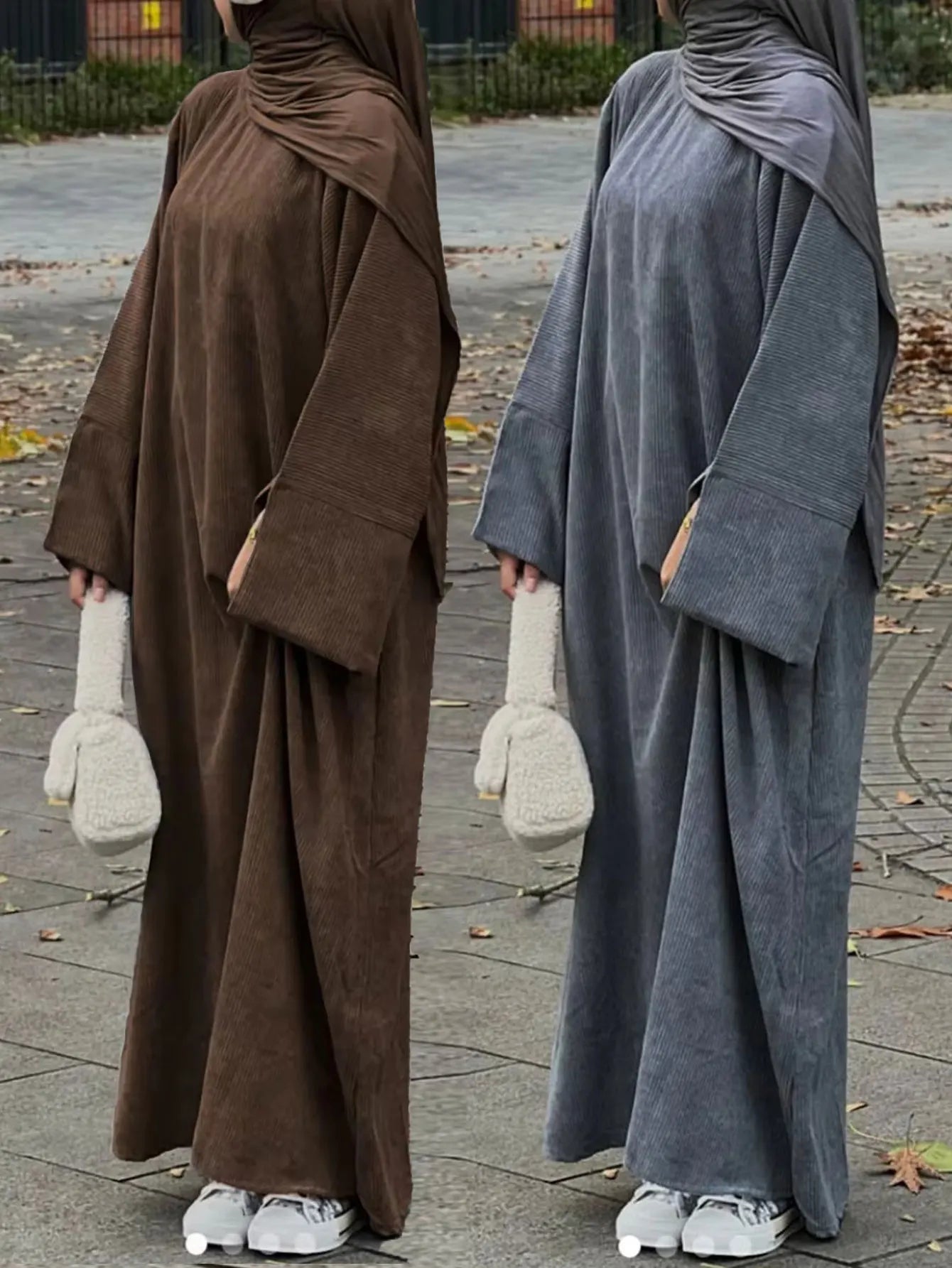 UAE Dubai Fashion Inspired Abaya with Cuff Slits