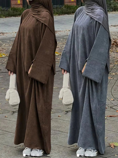 UAE Dubai Fashion Inspired Abaya with Cuff Slits