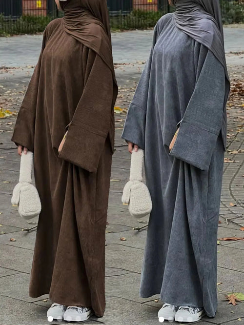 UAE Dubai Fashion Inspired Abaya with Cuff Slits