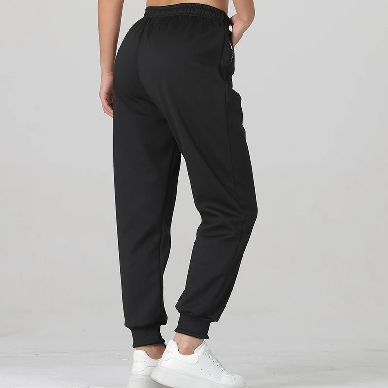 Women’s Jogger Pants with Side Zipper Pockets – Daily Casual/Commuting Wear