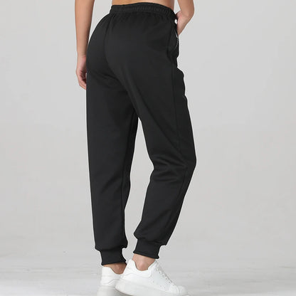 Women’s Jogger Pants with Side Zipper Pockets – Daily Casual/Commuting Wear