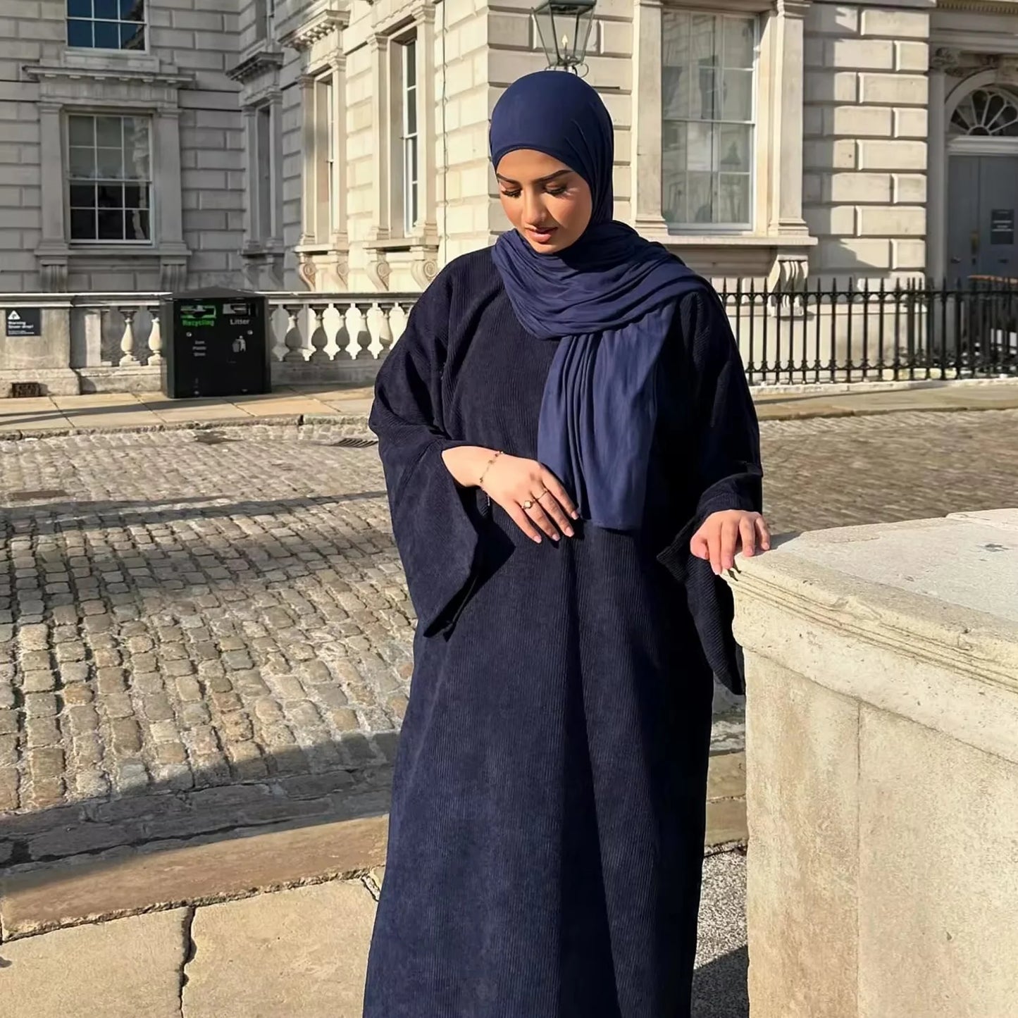 UAE Dubai Fashion Inspired Abaya with Cuff Slits